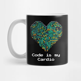 Code is My Cardio | Programmer Heartbeat Tech Mug